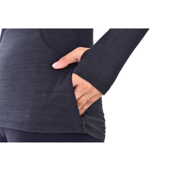 SOILED Spyder Active Women's Brushed Long Sleeve Active Tee Size L $50 Z907 - Picture 4 of 5